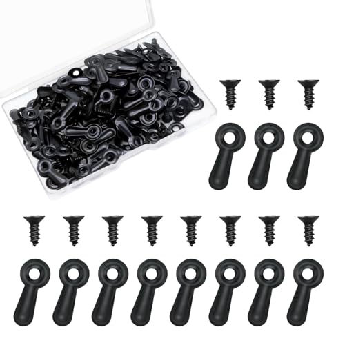 120Pcs Picture Frame Backing Clips,Picture Frame Turn Button with 120 Pcs Screws Photo Frames Hardware Backing Clips to Hold Photo Painting Poster Photograph Frames Back Fasteners Repair Kit