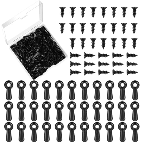 Picture Frame Turn Button Fasteners Set 100 PCS Backing Clips with Screws